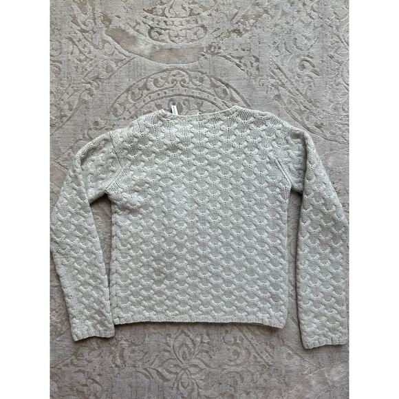 TSE Women's 100% Cashmere Cable Knit Sweater Gray Medium - Picture 8 of 8